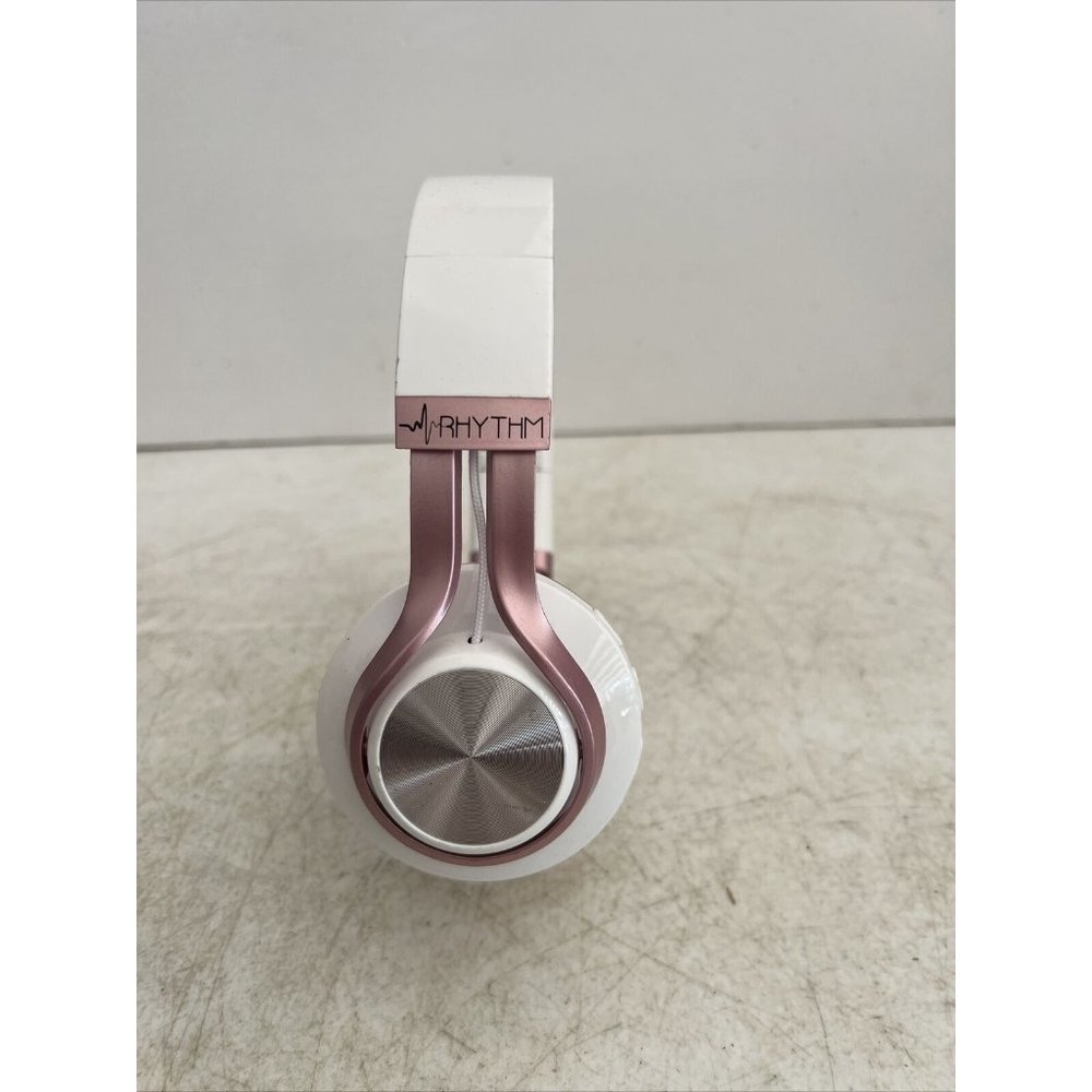 Genuine Rhythm Wireless Over-Ear Headphones Earbuds Headset pink/white